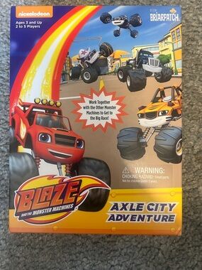 Nickelodeon Blaze Monster Machines Board Game - Red, Orange, Yellow, Blue
